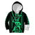 Maori Fathers Day New Zealand Kid Hoodie Aroha Ahau Ki A Koe Papa - Green - Wonder Print Shop