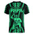 Maori Fathers Day New Zealand Women V Neck T Shirt Aroha Ahau Ki A Koe Papa - Green - Wonder Print Shop