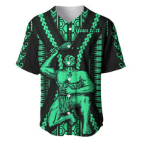 Custom Maori Fathers Day New Zealand Baseball Jersey Aroha Ahau Ki A Koe Papa - Green LT9 - Wonder Print Shop
