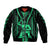 Custom Maori Fathers Day New Zealand Bomber Jacket Aroha Ahau Ki A Koe Papa - Green LT9 - Wonder Print Shop