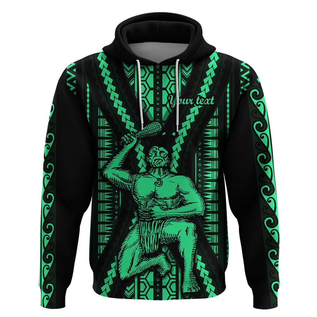 Custom Maori Fathers Day New Zealand Hoodie Aroha Ahau Ki A Koe Papa - Green - Wonder Print Shop