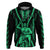 Custom Maori Fathers Day New Zealand Hoodie Aroha Ahau Ki A Koe Papa - Green - Wonder Print Shop