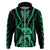 Custom Maori Fathers Day New Zealand Hoodie Aroha Ahau Ki A Koe Papa - Green - Wonder Print Shop