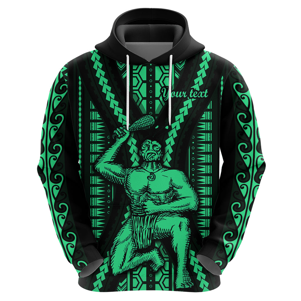 Custom Maori Fathers Day New Zealand Hoodie Aroha Ahau Ki A Koe Papa - Green - Wonder Print Shop