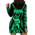 Custom Maori Fathers Day New Zealand Hoodie Dress Aroha Ahau Ki A Koe Papa - Green - Wonder Print Shop