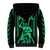 Custom Maori Fathers Day New Zealand Sherpa Hoodie Aroha Ahau Ki A Koe Papa - Green - Wonder Print Shop
