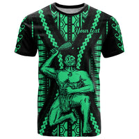 Custom Maori Fathers Day New Zealand T Shirt Aroha Ahau Ki A Koe Papa - Green - Wonder Print Shop