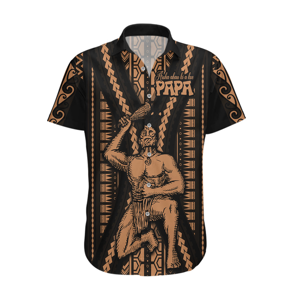 Maori Fathers Day New Zealand Hawaiian Shirt Aroha Ahau Ki A Koe Papa - Nude - Wonder Print Shop