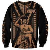 Maori Fathers Day New Zealand Sweatshirt Aroha Ahau Ki A Koe Papa - Nude - Wonder Print Shop