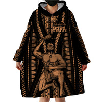 Maori Fathers Day New Zealand Wearable Blanket Hoodie Aroha Ahau Ki A Koe Papa - Nude - Wonder Print Shop