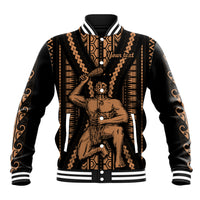 Custom Maori Fathers Day New Zealand Baseball Jacket Aroha Ahau Ki A Koe Papa - Nude LT9 - Wonder Print Shop