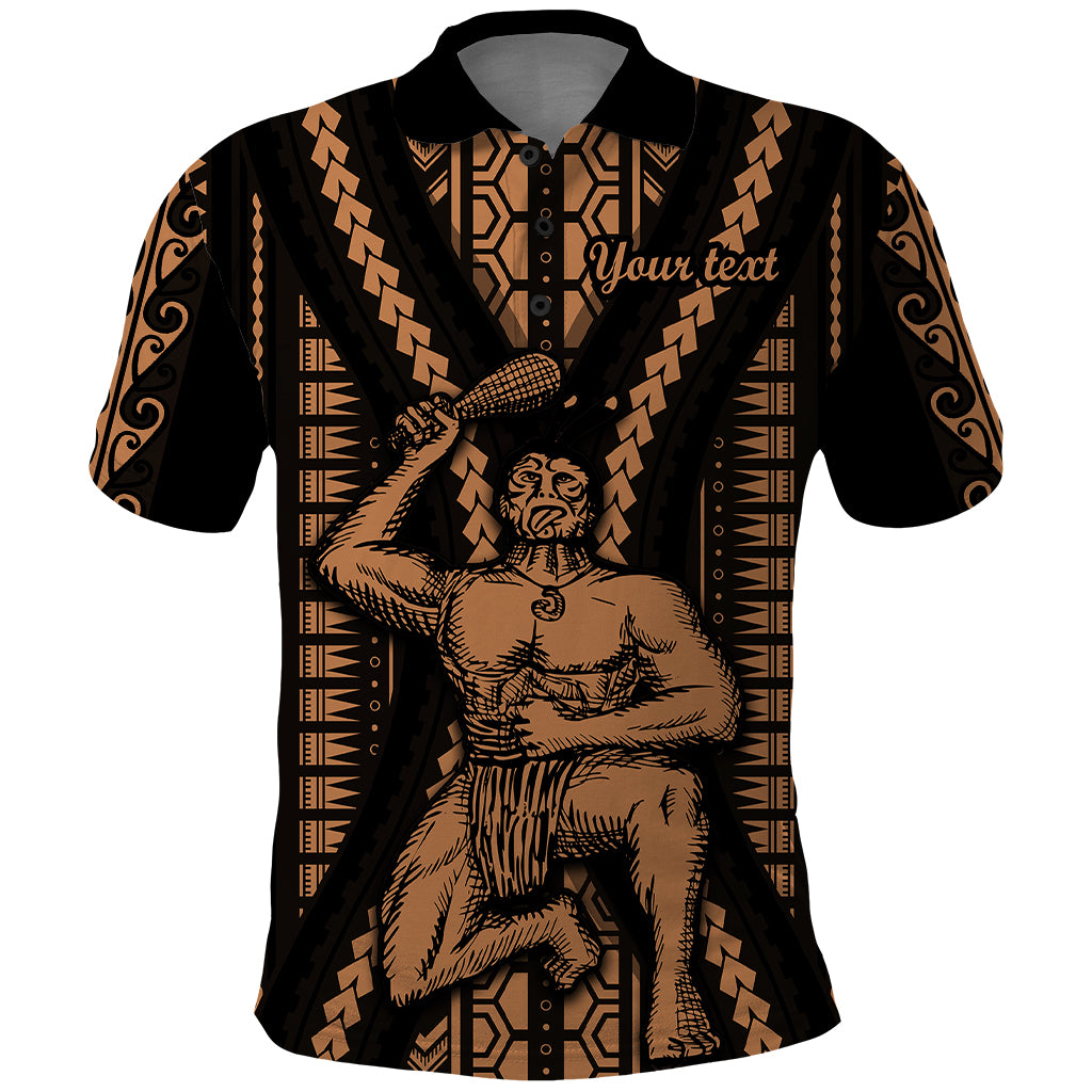 Custom Maori Fathers Day New Zealand Polo Shirt Aroha Ahau Ki A Koe Papa - Nude - Wonder Print Shop