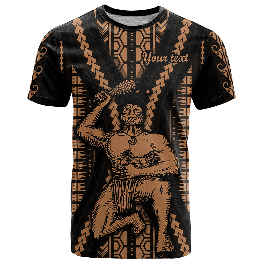 Custom Maori Fathers Day New Zealand T Shirt Aroha Ahau Ki A Koe Papa - Nude - Wonder Print Shop