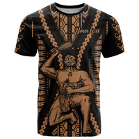 Custom Maori Fathers Day New Zealand T Shirt Aroha Ahau Ki A Koe Papa - Nude - Wonder Print Shop