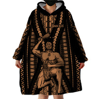 Custom Maori Fathers Day New Zealand Wearable Blanket Hoodie Aroha Ahau Ki A Koe Papa - Nude - Wonder Print Shop
