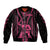 Maori Fathers Day New Zealand Bomber Jacket Aroha Ahau Ki A Koe Papa - Pink LT9 - Wonder Print Shop