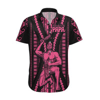 Maori Fathers Day New Zealand Hawaiian Shirt Aroha Ahau Ki A Koe Papa - Pink - Wonder Print Shop