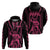 Maori Fathers Day New Zealand Hoodie Aroha Ahau Ki A Koe Papa - Pink - Wonder Print Shop