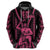 Maori Fathers Day New Zealand Hoodie Aroha Ahau Ki A Koe Papa - Pink - Wonder Print Shop