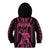 Maori Fathers Day New Zealand Kid Hoodie Aroha Ahau Ki A Koe Papa - Pink - Wonder Print Shop