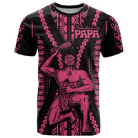 Maori Fathers Day New Zealand T Shirt Aroha Ahau Ki A Koe Papa - Pink - Wonder Print Shop