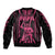 Custom Maori Fathers Day New Zealand Bomber Jacket Aroha Ahau Ki A Koe Papa - Pink LT9 - Wonder Print Shop