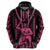 Custom Maori Fathers Day New Zealand Hoodie Aroha Ahau Ki A Koe Papa - Pink - Wonder Print Shop