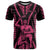 Custom Maori Fathers Day New Zealand T Shirt Aroha Ahau Ki A Koe Papa - Pink - Wonder Print Shop