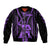 Maori Fathers Day New Zealand Bomber Jacket Aroha Ahau Ki A Koe Papa - Purple LT9 - Wonder Print Shop