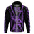 Maori Fathers Day New Zealand Hoodie Aroha Ahau Ki A Koe Papa - Purple - Wonder Print Shop