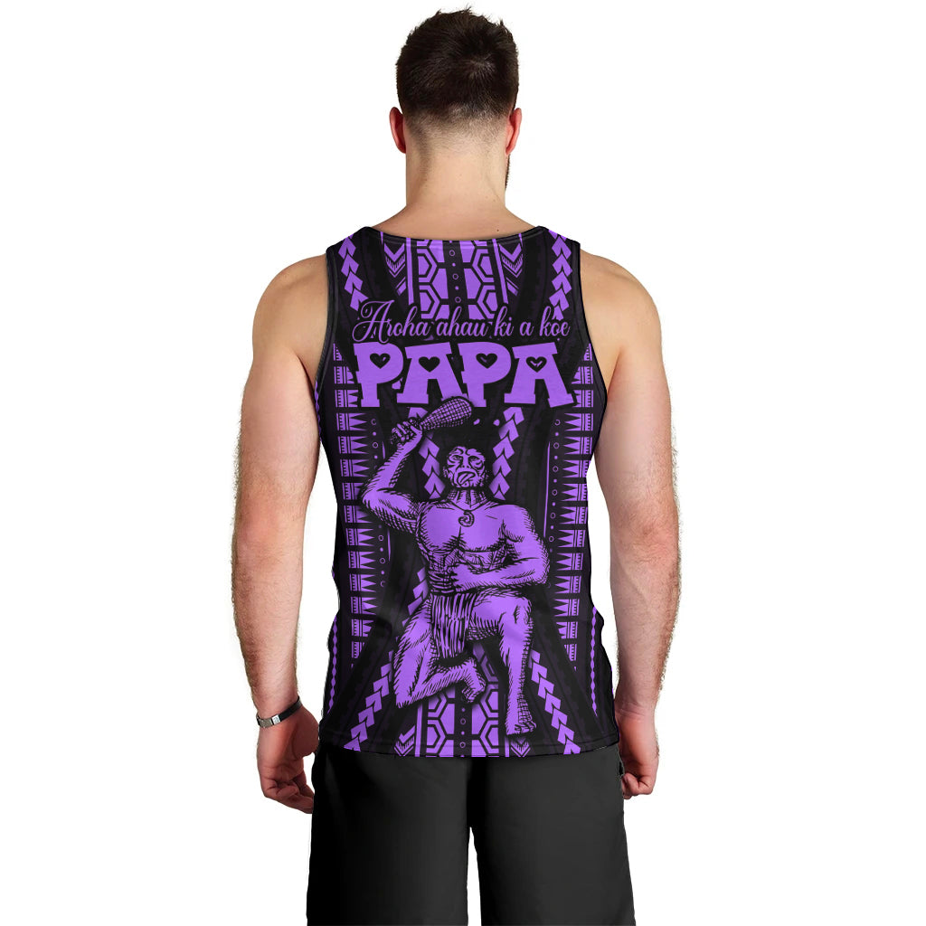 maori-fathers-day-new-zealand-men-tank-top-aroha-ahau-ki-a-koe-papa-purple