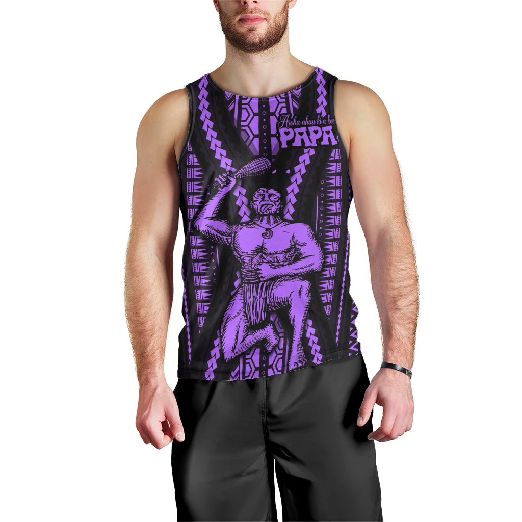 maori-fathers-day-new-zealand-men-tank-top-aroha-ahau-ki-a-koe-papa-purple