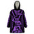 Maori Fathers Day New Zealand Wearable Blanket Hoodie Aroha Ahau Ki A Koe Papa - Purple - Wonder Print Shop