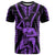 Custom Maori Fathers Day New Zealand T Shirt Aroha Ahau Ki A Koe Papa - Purple - Wonder Print Shop