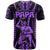 Custom Maori Fathers Day New Zealand T Shirt Aroha Ahau Ki A Koe Papa - Purple - Wonder Print Shop