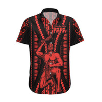 Maori Fathers Day New Zealand Hawaiian Shirt Aroha Ahau Ki A Koe Papa - Red - Wonder Print Shop