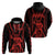 Maori Fathers Day New Zealand Hoodie Aroha Ahau Ki A Koe Papa - Red - Wonder Print Shop