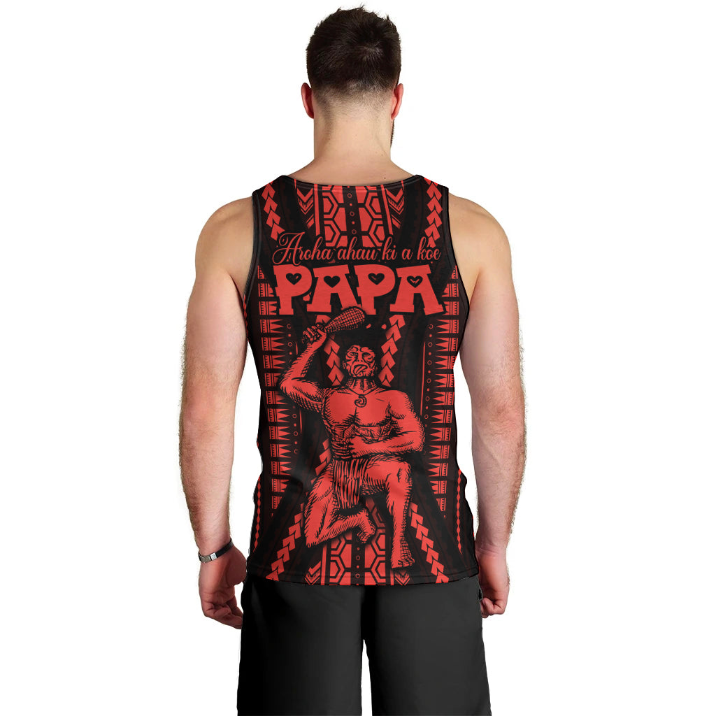 maori-fathers-day-new-zealand-men-tank-top-aroha-ahau-ki-a-koe-papa-red