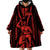 Maori Fathers Day New Zealand Wearable Blanket Hoodie Aroha Ahau Ki A Koe Papa - Red - Wonder Print Shop