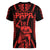 Maori Fathers Day New Zealand Women V Neck T Shirt Aroha Ahau Ki A Koe Papa - Red - Wonder Print Shop