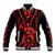 Custom Maori Fathers Day New Zealand Baseball Jacket Aroha Ahau Ki A Koe Papa - Red LT9 - Wonder Print Shop