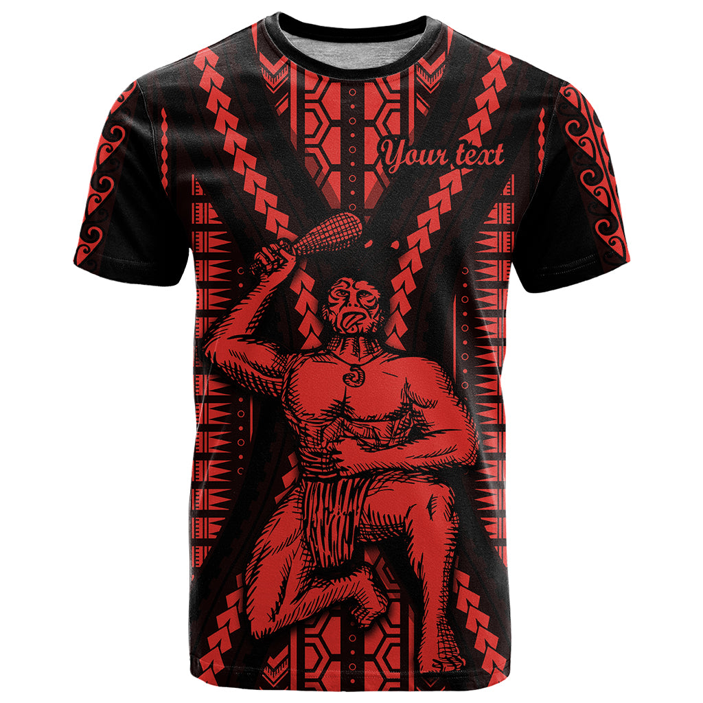 Custom Maori Fathers Day New Zealand T Shirt Aroha Ahau Ki A Koe Papa - Red - Wonder Print Shop