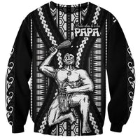 Maori Fathers Day New Zealand Sweatshirt Aroha Ahau Ki A Koe Papa - Black - Wonder Print Shop