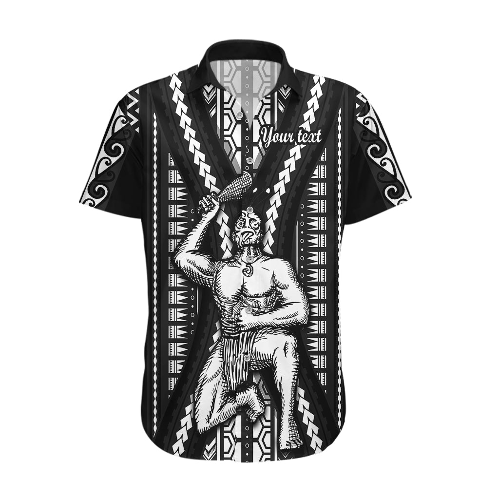 Custom Maori Fathers Day New Zealand Hawaiian Shirt Aroha Ahau Ki A Koe Papa - Black - Wonder Print Shop