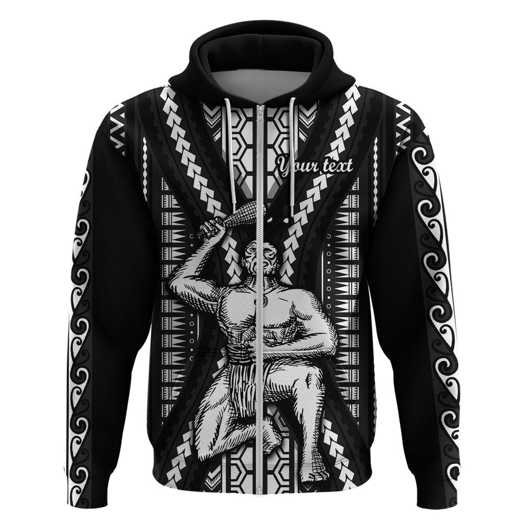 Custom Maori Fathers Day New Zealand Hoodie Aroha Ahau Ki A Koe Papa - Black - Wonder Print Shop
