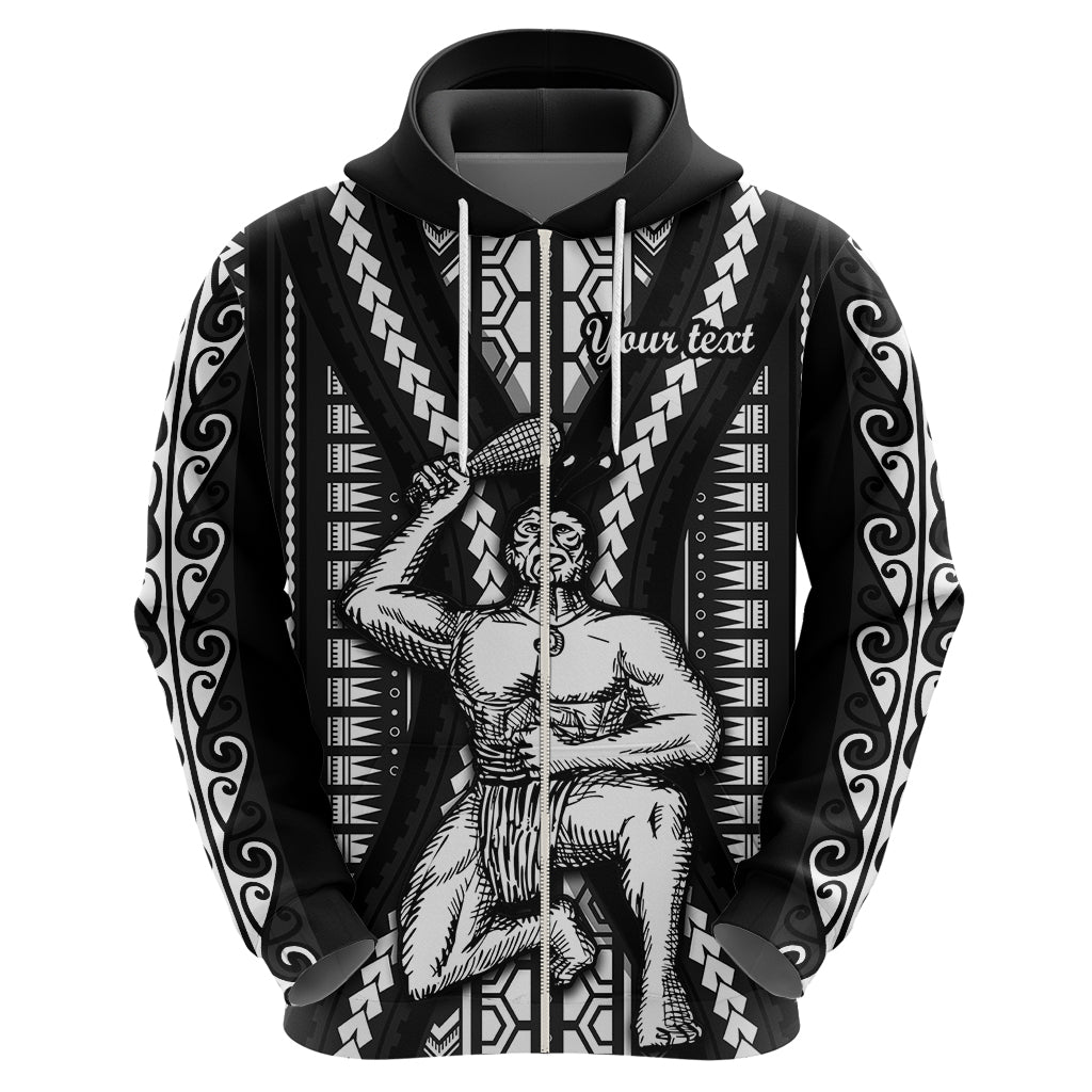 Custom Maori Fathers Day New Zealand Hoodie Aroha Ahau Ki A Koe Papa - Black - Wonder Print Shop