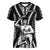 Custom Maori Fathers Day New Zealand Women V Neck T Shirt Aroha Ahau Ki A Koe Papa - Black - Wonder Print Shop