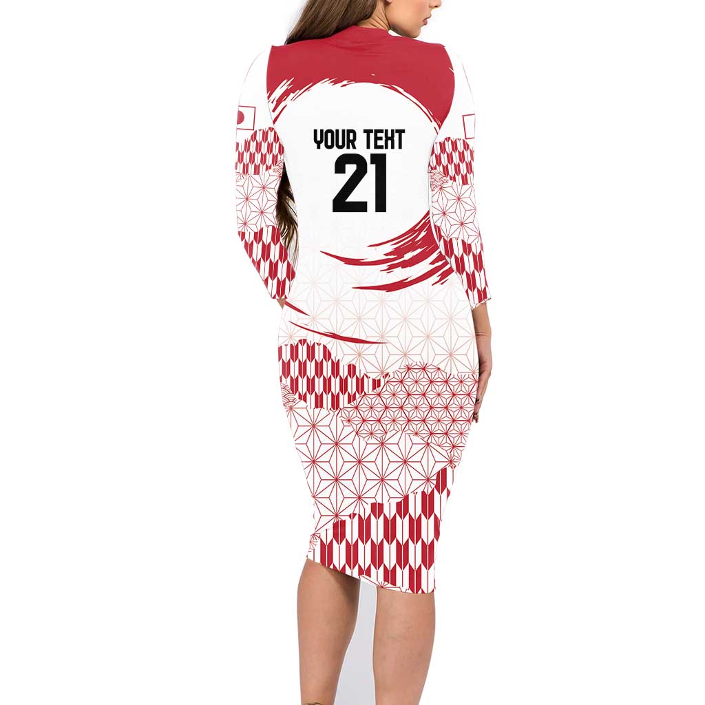 Custom Japan Sevens Family Matching Long Sleeve Bodycon Dress and Hawaiian Shirt Japanese Rising Sun with Hemp Leaf Pattern LT9 - Wonder Print Shop