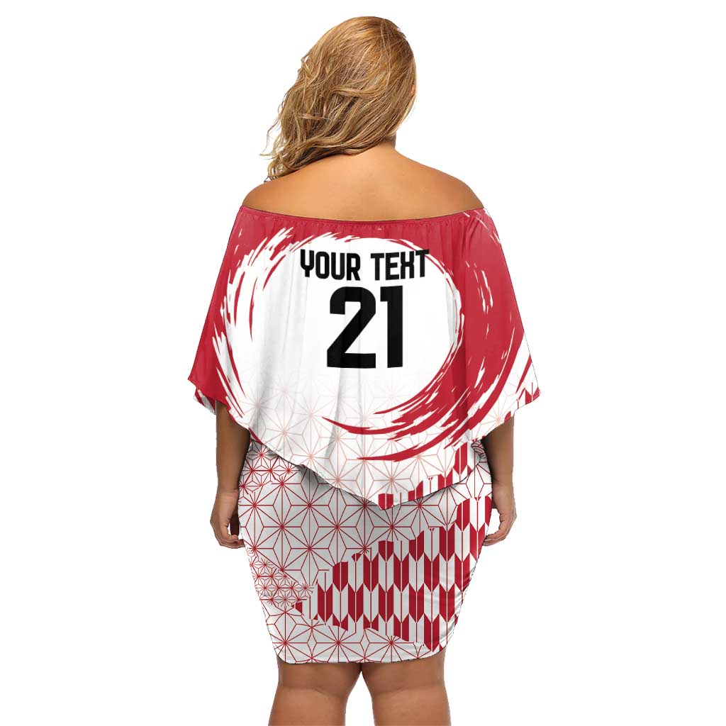 Custom Japan Sevens Family Matching Off Shoulder Short Dress and Hawaiian Shirt Japanese Rising Sun with Hemp Leaf Pattern LT9 - Wonder Print Shop