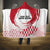 Custom Japan Sevens Hooded Blanket Japanese Rising Sun with Hemp Leaf Pattern
